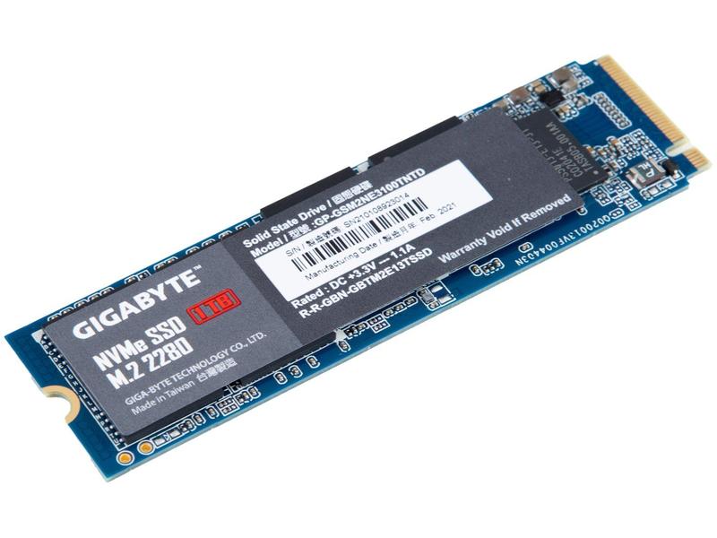 SSD Gigabyte 1TB NVMe M.2 2280 PCIe - GP-GSM2NE3100TNTD - HD SSD